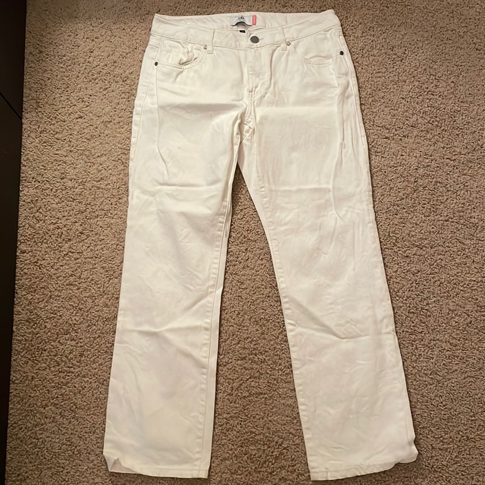 White cabi straight jeans